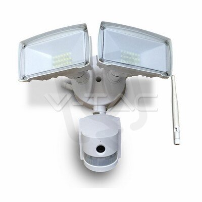 18W LED Floodlight with WiFi Sensor Camera White, VT-4818 V-TAC SKU5745