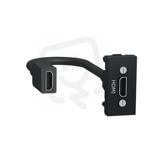 NOVÁ UNICA HDMI konektor (předzapojený), 1M, Antracit SCHNEIDER NU343054