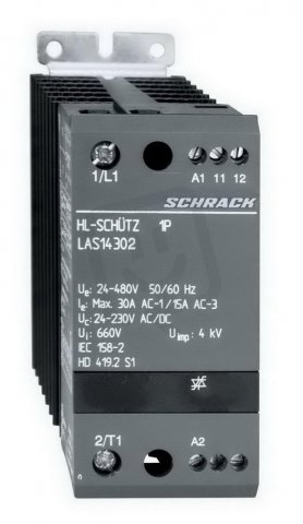 Stykač 1P,480V/30A,24-230VACDC SCHRACK LAS14302--
