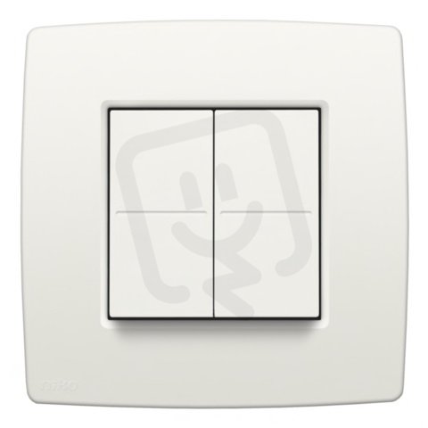 Niko bezdrátový tlačítkový stmívač pro Hue systém, Original white, vč. rámečku