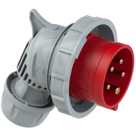 vidlice úhlová 5P, 16A/400V, 6h, IP67, bezšroubová TURBO TWIST PCE 80152-6TT