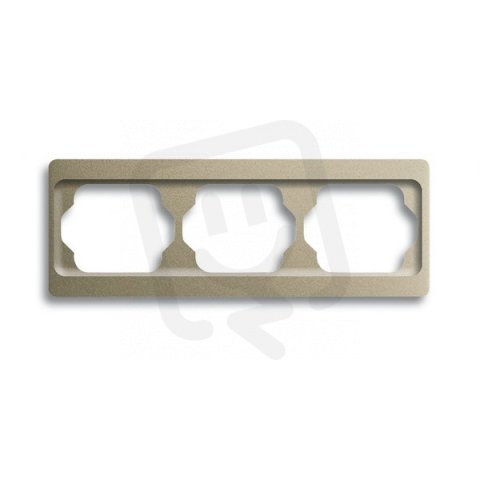 ALPHA EXCLUSIVE Trojrámeček vodorovný palladium 1723 KA-260 ABB 2CKA001754A4118