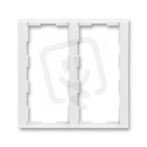 TIME Rámeček 2x dvojnásobný bílá/bílá ABB 3901F-A00222 03