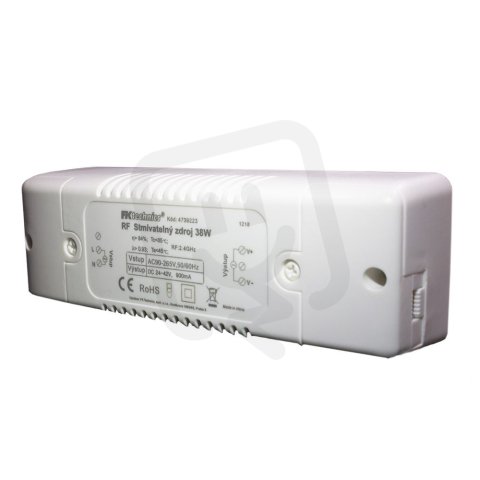 LED panel příslušenství-Zdroj s přijímačem 38W, RF, 4-zónový, bílý 4739223