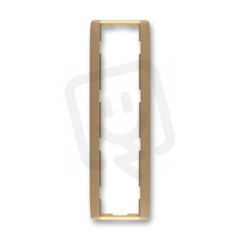 Rámeček čtyřnásobný svislý 3901E-A00141 25 kávová/led. opálová Element ABB