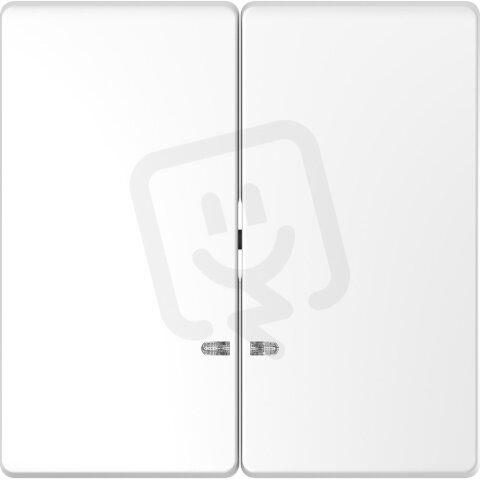 Kryt spínače Merten D-Life dvojitý s průzorem Lotus White SCHNEIDER MTN3420-6035