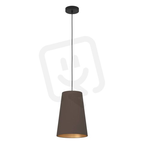 Závěsné svítidlo PETROSA 1xE27 černá/cappuccino 40W IP20 EGLO 390195