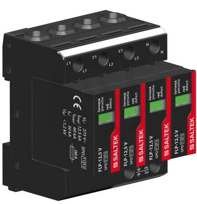 FLP-12,5 V/4 svodič přepětí TN-S 240kA(8/20) 50kA(10/350) SALTEK A03429