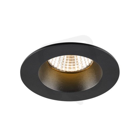 NEW TRIA 68 stropní vestavné svítidlo 2700K 38° IP20 / IP 65 kulaté černá
