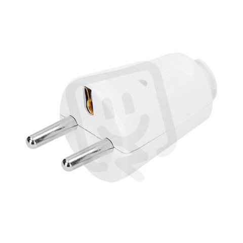 Zástrčka přímá, IP20, bílá SOLIGHT P74