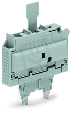 Pojistkový modul, se sponkou, pro trubičkové pojistky 1/4x1 1/4 mm, šedá