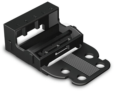 Upevňovací adaptér pro 5vodičové svorky řada 221 4mm2 černá WAGO 221-505/000-004