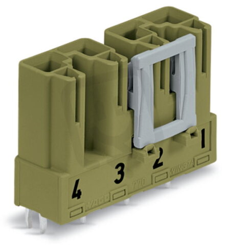 Konektor na desky plošných spojů, rovné, 4pól., světle zelená WAGO 770-874