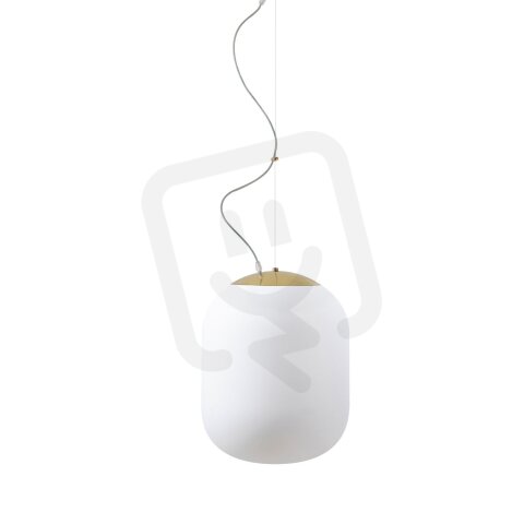 Závěsné LED svítidlo se skleněným stínidlem TANIA L1 HP 52W IP40 DALI 4K mosaz