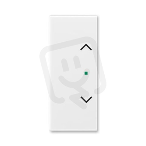 ABB Element,Time Kryt 2násobný levý/pravý symbol žaluzie'' bílá/ledová bílá