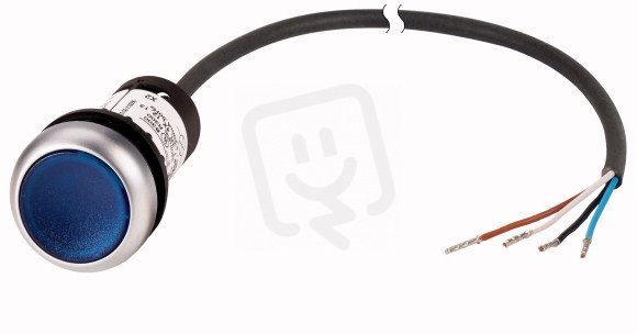 Eaton C22-DL-B-K10-24-P65 Prosvětlené tlačítko, bez aret, 24V AC/DC, modrá, 1Z