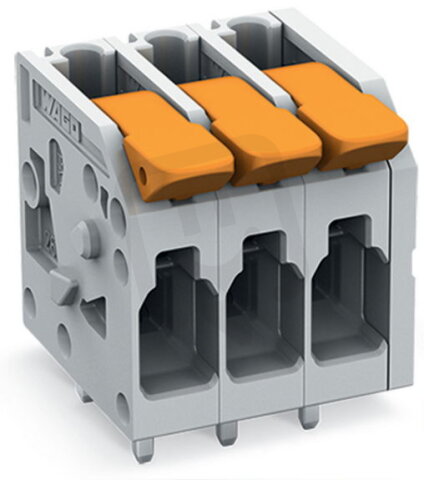 Svorka na desky plošných spojů, Páčka, 4 mm2, Enziánová modrá