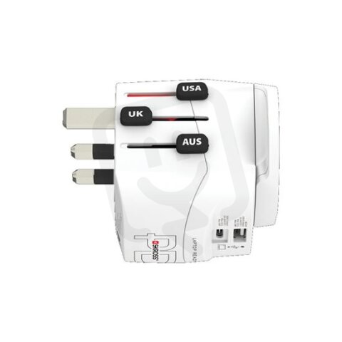 Cestovní adaptér PRO Light USB AC45PD -