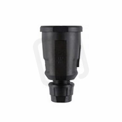 Zásuvka spojovací elamidová Schuko 3x2,5mm2, černá IP20 (1579100) ABL 100000073