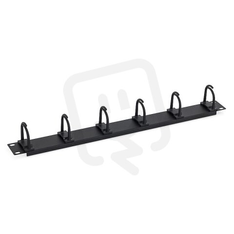 19'' vyvazovací panel 1U,6x háček 35x30 mm zacvakávací 9x9 TRITON RAB-VP-X13-A1