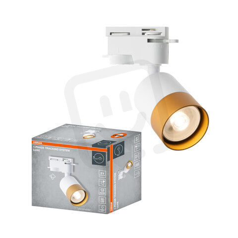 1-Phase Tracking Spot Luxe GU10 WHITE AND GOLD OSRAM 4099854599491