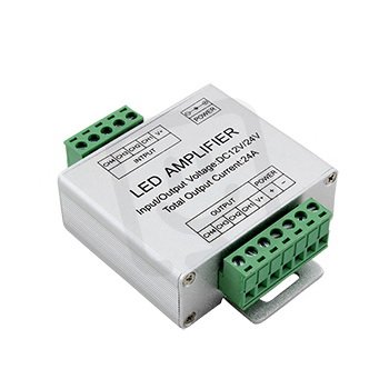 4737662-05 Zesilovač signálu pro RGBW LED pásky 12/24V, 4x6A FK-RGBW-ZES-4x6A