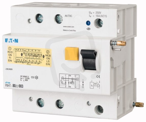 Chráničový modul pro jističe PLHT Eaton PBHT-125/2/003 125A 30mA 248799