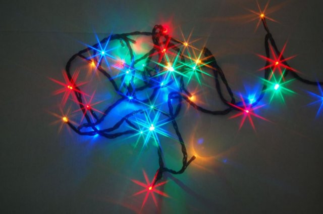 Vánoční řetěz LED venkovní, 14m, 40LED, muticolor