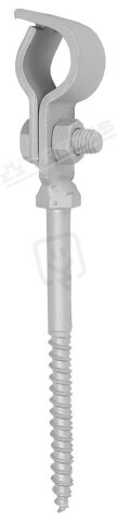 Držák jímače a trubky DJDbppp (FeZn) vrut 8/250 TREMIS V326