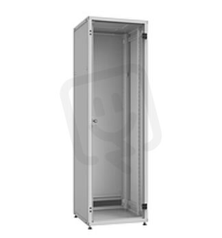 Rozvaděč LC-50 33U, 600x600 RAL 7035, skleněné dveře, 1-bodový zámek