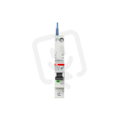 ABB DSE201 M B25 A10 kombinace jistič/chránič 1P+N 1M 10kA 25 A 10 mA B A