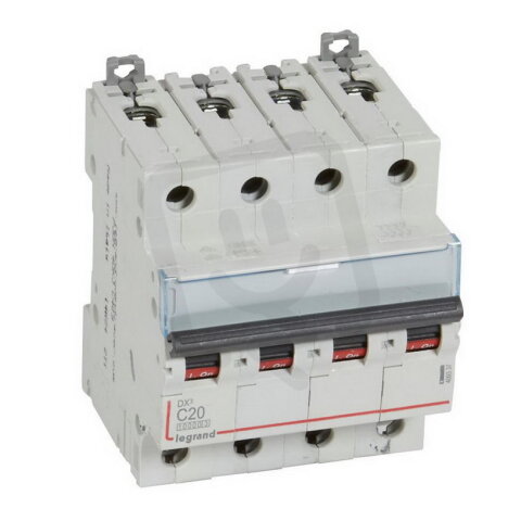 DX3 JISTIČ, 4 PÓLOVÝ, CHAR. C,20A 10000A/16KA LEGRAND 409337