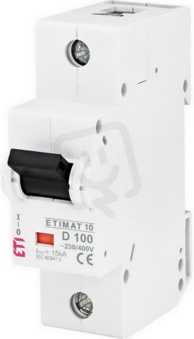Jistič ETIMAT 10 1p D100 15kA ETI 002151732