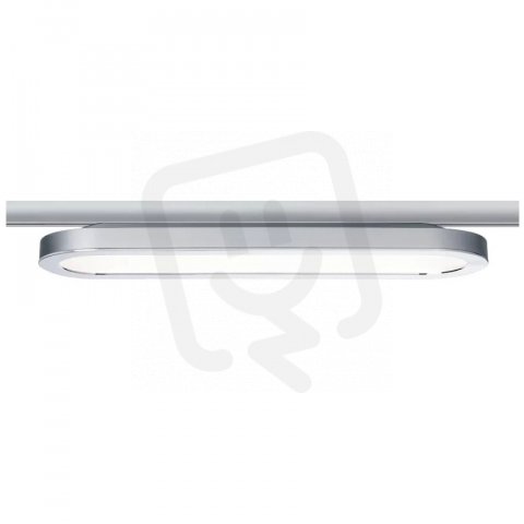 URail LED panel Loop 7W, 2700K, 812lm matný chrom 953.19 PAULMANN 95319