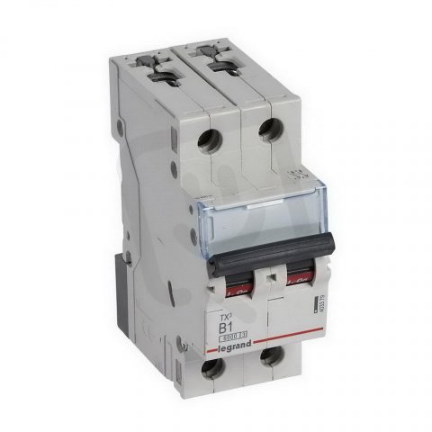 TX3 JISTIČ, 2 PÓLOVÝ, CHAR. B, 1A 6000A LEGRAND 403379