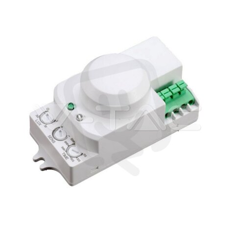 Microwave Sensor With Manual Override Function White, VT-8077 V-TAC SKU1446