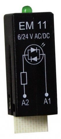 PT-modul-LED 6/24VAC/DC, barva zelená SCHRACK YMLGA024--