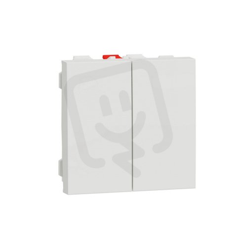 Přepínač NOVÁ UNICA dvojitý střídavý řazení 6+6 (5b), Bílý SCHNEIDER NU321318