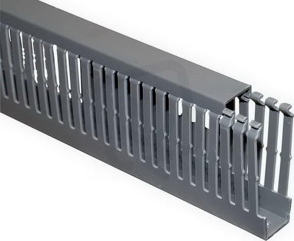 Kabelový kanál 25x80 (šxv), bezolovnatý, RAL7030 SCHRACK KVN02580--