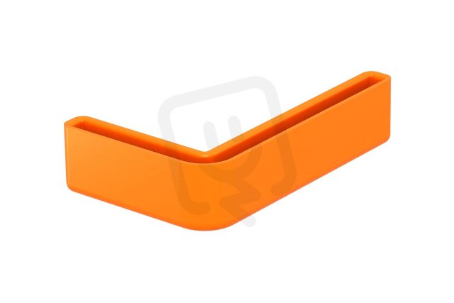 OBO WPK SR OR Ochranný kryt, pro konce profilu WE, oranžová Polyetylén, PE