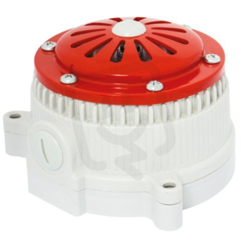 Houkačka MICROSAI I 24V AC IP65 95 dB M16 světle šedá přerušovaný tón 53531