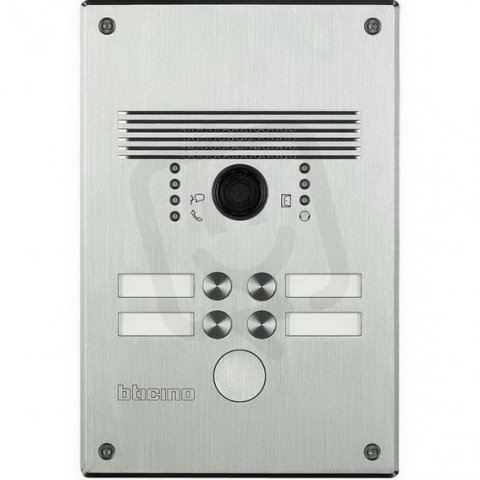 LINEA 300 - ANTIVANDAL INOX VIDEO PANEL SE 4 TLAČÍTKY BTICINO 308011