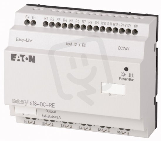 Eaton 232112 Rozšířující modul, 24VDC, 12 vst., 6 výst. relé EASY618-DC-RE