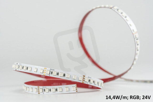 RGB LED pásek ALUMIA pro hliníkové profily 14,4W/m, RGB, 24V MZ-RGB-1440-24V