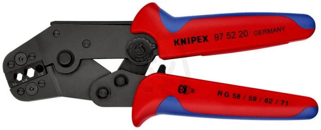 Lisovací kleště krátký tvar 195 mm KNIPEX 97 52 20