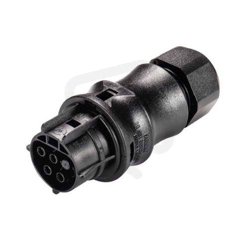 zásuvka na kabel gesis RST, 4-pól, průchodka 6-10mm, šroubové svorky, černá