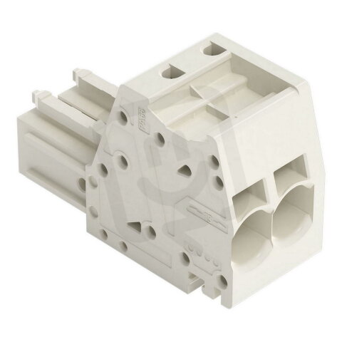 Pružinová svorka Push-in CAGE CLAMP 10mm2 světle šedá 2pól. WAGO 831-3102