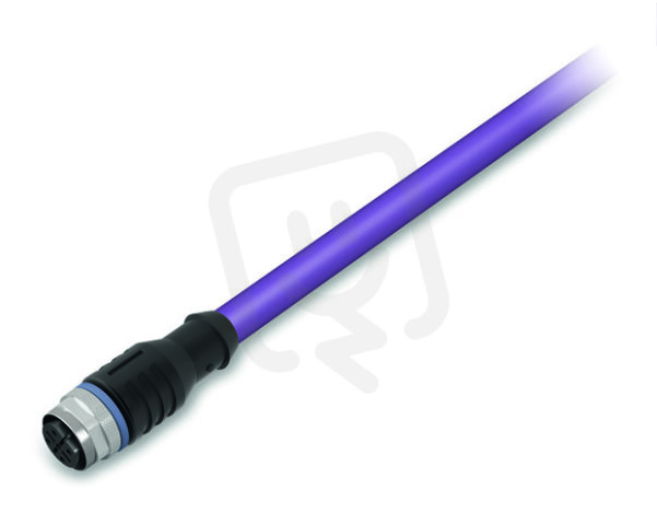 Kabel CANopen/DeviceNet Zásuvka M12A  přímá 5pól. Fialová WAGO 756-1401/060-100