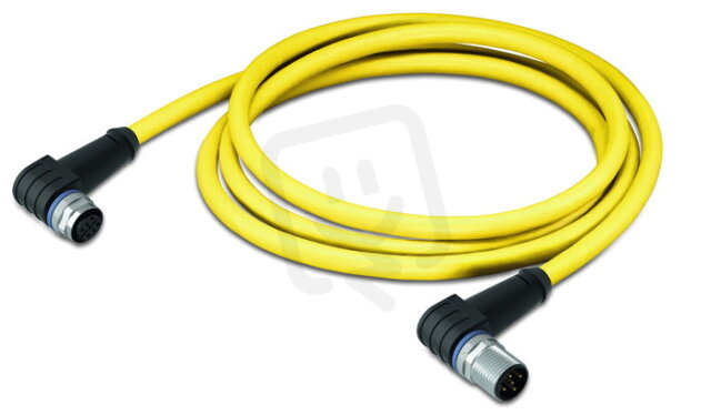 Kabel systémové sběrnice, zásuvka M12B, zástrčka M12B 5pól.