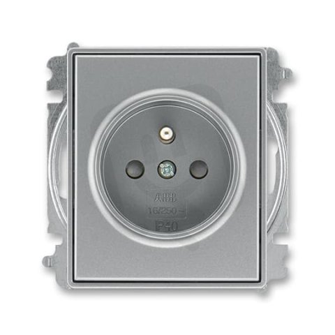 ABB TIME Zásuvka chráněná s clonkami bezšroubové svorky ocelová 5519E-A02357 36